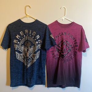 2 American Fighter Tshirts